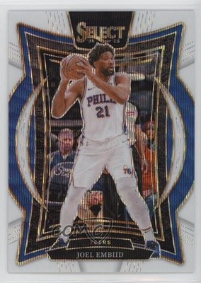 2024-25 Panini Select Concourse White Wave Prizm 37/99 Joel Embiid #6 13ql