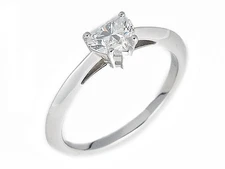 Tiffany & Co. G VS1 Solitaire Heart Shape Diamond 0.58ct Pt950 US 6.5 Ring 60981