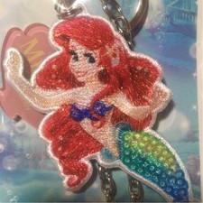 The Little Mermaid In Concert Ariel Keychain Embroidered Back Charm