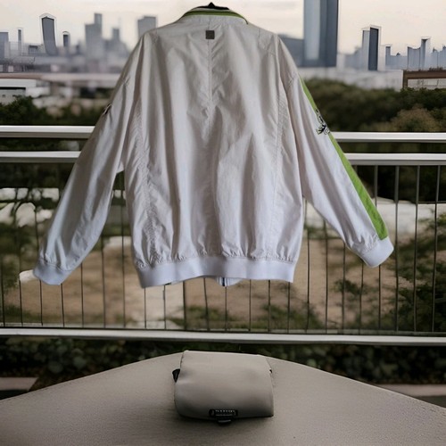 Coogi Windbreaker Jacket Casual White Hooded Full Zip 4xl Logo Mens See Details - Picture 16 of 24