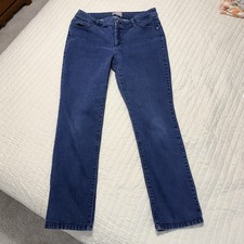 Chico's Fabulously Slimming Jeans Size 1 Short US 8/10 Straight Leg Denim