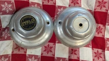 PAIR TRUCK WELD RACING Wheel Center Caps ALUMINUM 9" WHEELS FORD DODGE CHEVY CAP