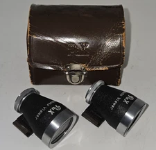 Vintage PAX Telephoto Viewer Shoe Mount Viewfinders Lot of 2 - Retro Photography