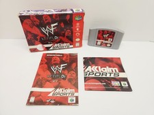 WWF Attitude N64 (Nintendo 64, 1999) CIB Complete Box Manual & Poster Tested 
