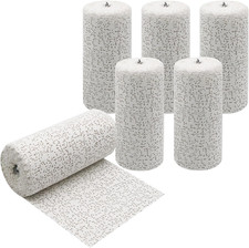 Plaster Cloth Gauze Plaster Bandage Roll Pack of 6 White Bandages Wrap Belly Cas