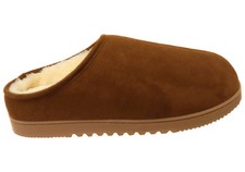 Dearfoams Mens Gage Microfiber Suede High Vam Comfortable Slippers