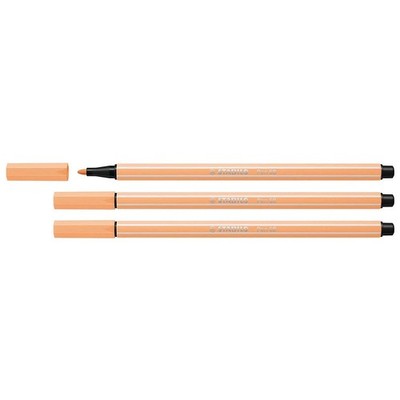 STABILO Filzstifte Pen 68, Hellorange, 3 Stück