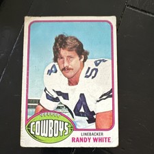 Topps 1976 Randy White #158 Dallas Cowboys Football Rookie Card Base Set. rookie card picture