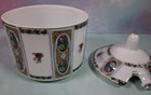 Set of 2 Vintage Czechoslovakia Lidded Floral Pattern Sugar Bowl and Underplate — photo 9