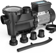 In/Above Ground Pool Pump, Self Primming High Flow Dual Speed, 2HP, 5200 GPH