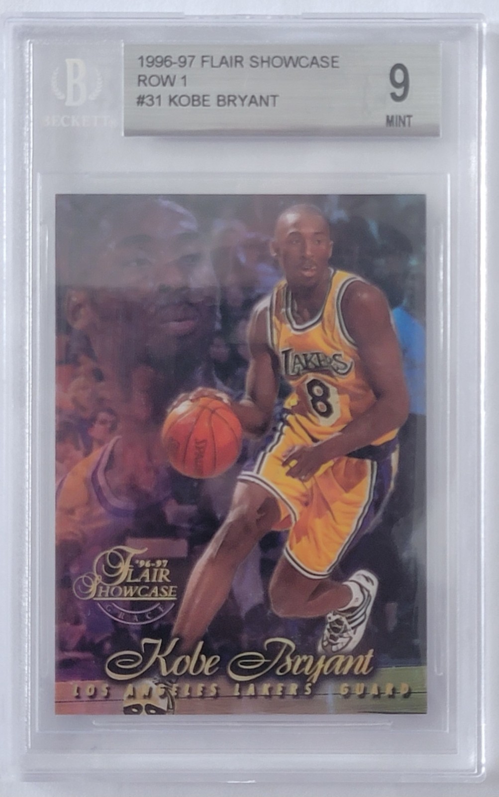 1996-97 Flair Showcase Row 1 Kobe Bryant (BGS 9)