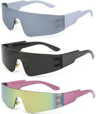 Y2K Sunglasses Futuristic Sunglasses for Men and Women Cool Sunglasses Festival
