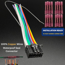 POWER WIRE HARNESS FOR KENWOOD DDX26BT DDX-26BT Kit With Connectors