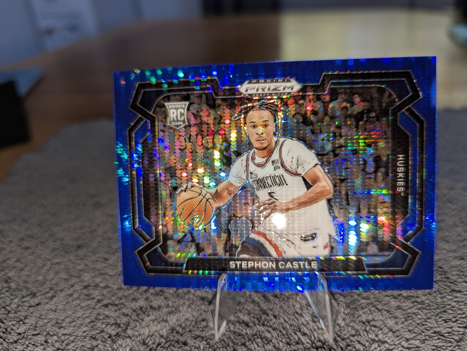 2024 Prizm Draft Picks Blue Pulsar /99 Stephon Castle #17 Rookie RC 🔥