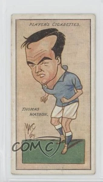 1927 John Player & Sons Footballer Caricatures by Mac Tobacco Thomas Watson #34