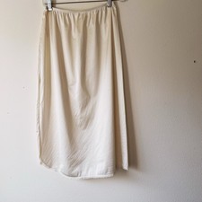 Vintage Vanity Fair Nylon Romantic Slip Skirt Coquette Cream Fairy Size M