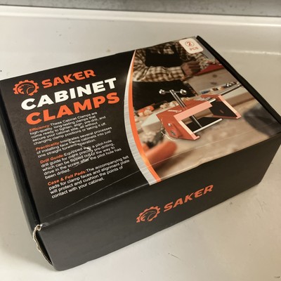 Saker 2-pcs Woodworking Drilling Holding Clip Cabinet Installing Clamps NIB NEW