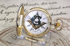 Jean Piere new old stock Freimaurer Taschenuhr ETA  pocket watch 17 Jewels