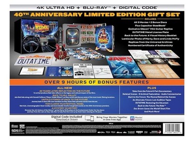 Back to the Future 40th Anniversary 4K Trilogy Amazon Steelbook