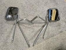 80 96 Ford Truck Stainless Tow Mirrors Oem Ford Script 80 96 Ford Truck Stainless Tow Mirrors Oem Ford Script