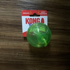 Kong Squeezz Ball Medium Green Colors Dog Toy