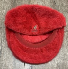 Kangol Sizle Large 504 Furgora Cap Red Angora Blend Furry Flat