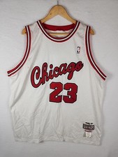 100% Authentic Michael Jordan Mitchell Ness 1986-1987 Bulls Jersey 23 Sz 52 Mens