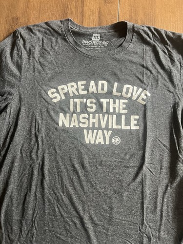 Spread Love Its The Nashville Way Graphic T Shirt Size XL - Picture 2 of 7