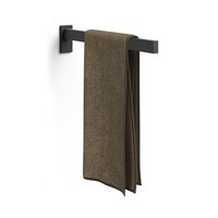 Zack Handtuchhalter Linea Edelstahl Matt Schwarz FüR Wandmontage