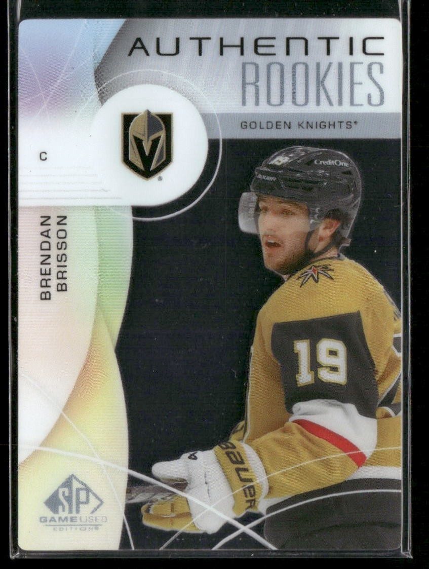 2024-25 UD Sp Game Used - Authentic Rookies Brendan Brisson #259 Crystal /25 RC
