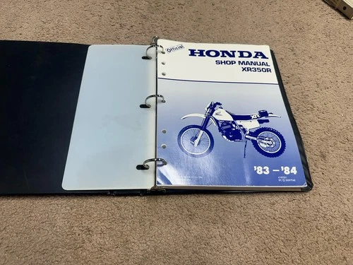 HONDA DEALER SERVICE MANUAL 1983 1984 XR350R XR 350R 61KF001 