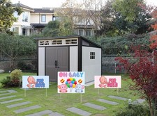 3 PCS Gender Reveal Party Decorations Baby Shower Yard Sign Set Elephant