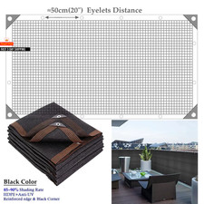 Parasole 90% Ombreggiante Traspirante Balcone Schermo Privacy Esterno Rete Gazebo Patio