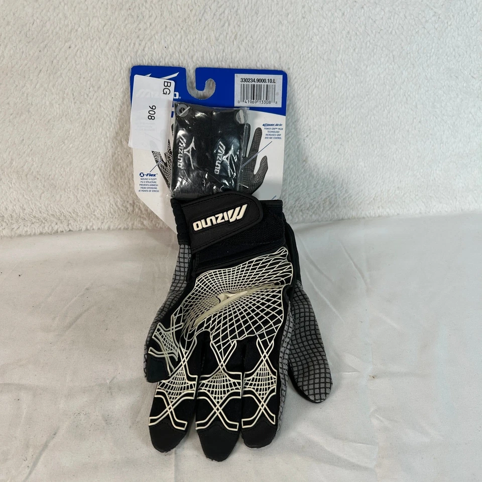 Mizuno Techfire G3 Adulto Par Grande Guantes de Golf con Pulseras Negro Nuevo Foto 3 de 4