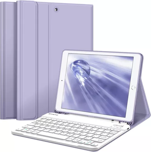 Keyboard Case for For iPad 9th/8th/7th Gen 10.2 inch Stand Cover w Pencil Holder