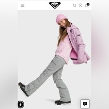 Roxy Nadia Technical Snow Pants in Heather Gray