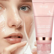 Night Collagen Wrapping Mask Rejuvenation Moisturizing Brightening Korean Face