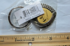 Crossed Canada Flags heart Keychain Key Chain Ring Keyring fob