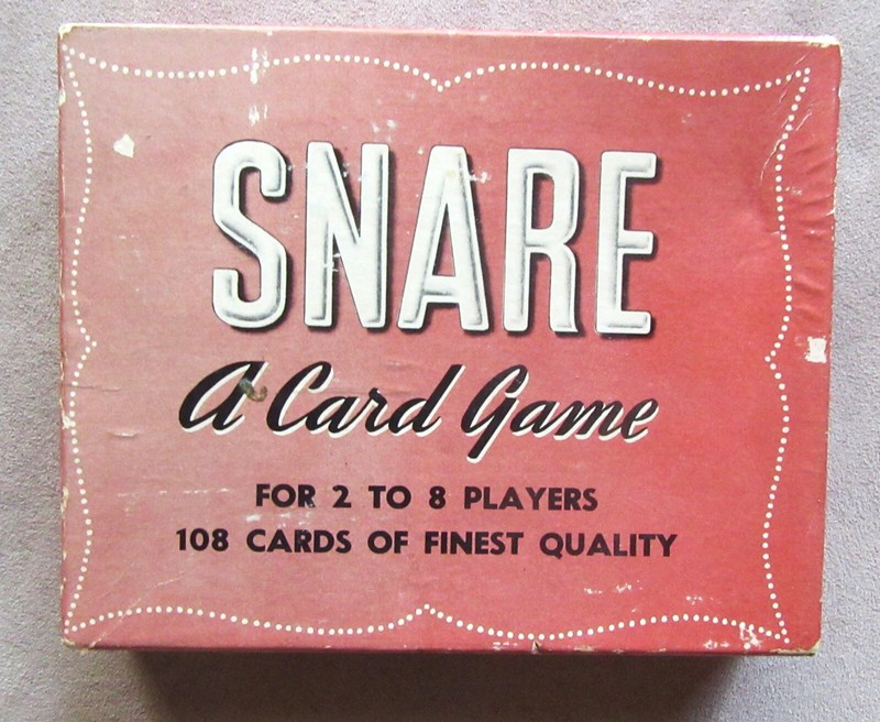 Snare Card Game - Letter Cards - Whitman 1954 All 108 cards w/instructions