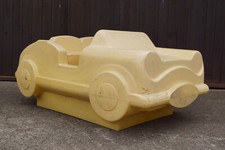 70er Vintage Sandkasten Auto XXL Spielauto Spielzeugauto 80er gelb