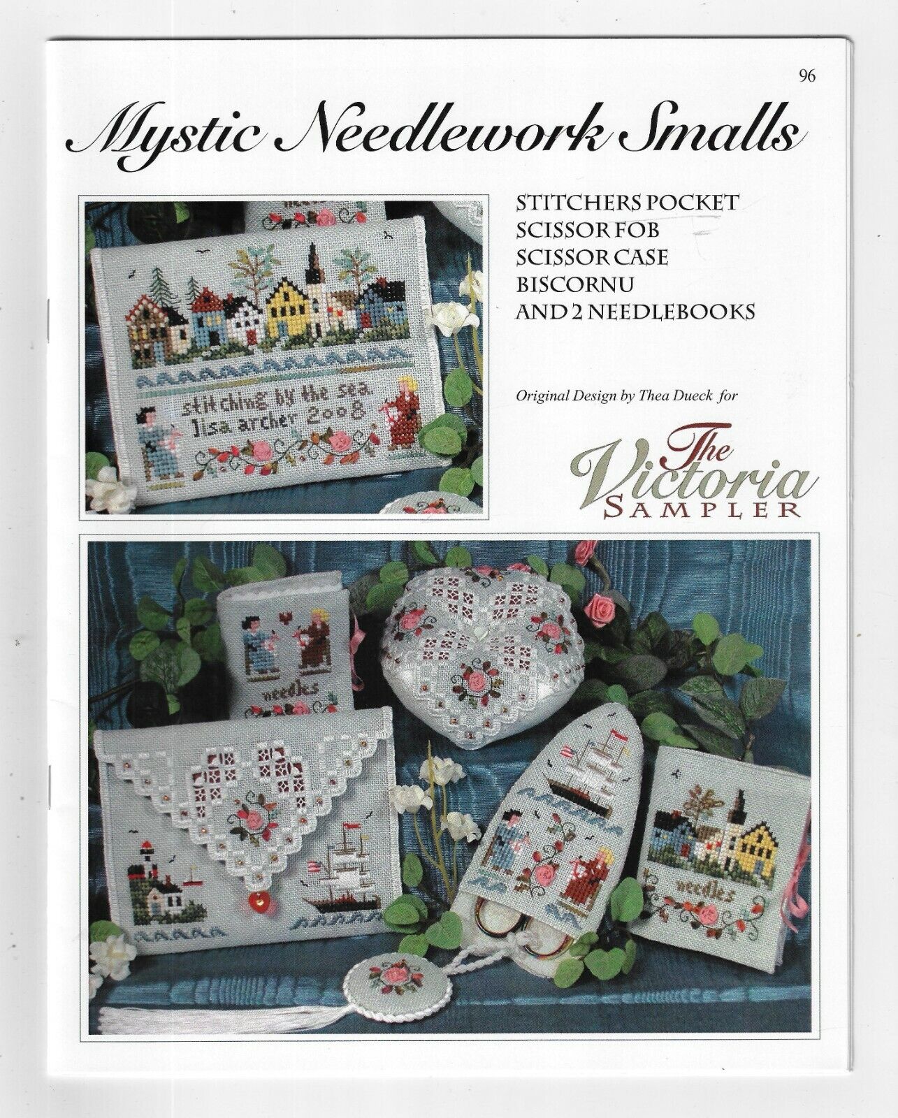 The Victoria Sample~ Mystic Needlework Smalls #96~cross stitch Pattern chart