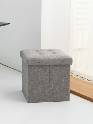 Sitzhocker Sitzwürf mit Stauraum Platzhocker Aufbewahrungsbox Fußbank 30/38cm