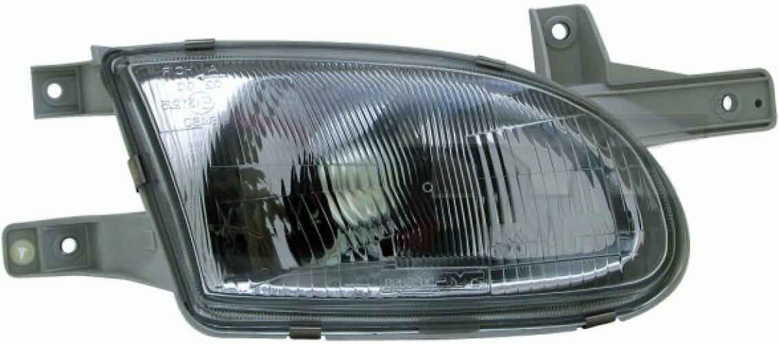 Phare droit Hyundai Accent 1997-1999 avec lentille anti-UV et faisceau lumineux ajustable