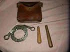 WW1 MILITARY Bush Saw and Leather Case.(B.CROOK & Sons 1915)