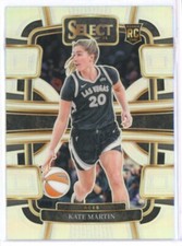 2024 KATE MARTIN PANINI SELECT WNBA #22 CONCOURSE RC SILVER PRIZM!!