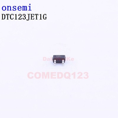 10PCSx DTC123JET1G SC-75(SOT-523) onsemi transistors #A6-3