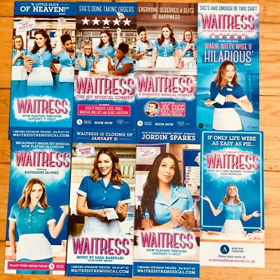 KELLNERIN BROADWAY/WEST END THEATER FLYER X8-KATHERINE MCPHEE-JORDIN SPARKS-JONE