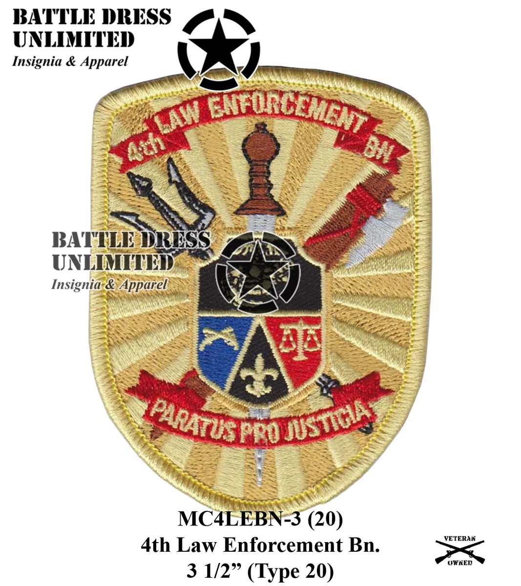 Military Police 1st 2nd 3rd 4th Law Enforcement Battalion Patches