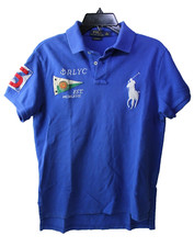 VTG Polo Ralph Lauren Yacht Club Embroidered Shirt SIZE M S1