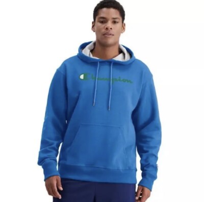 Champion Men's Cotton Fleece Lined Pullover Drawstring Hoodie